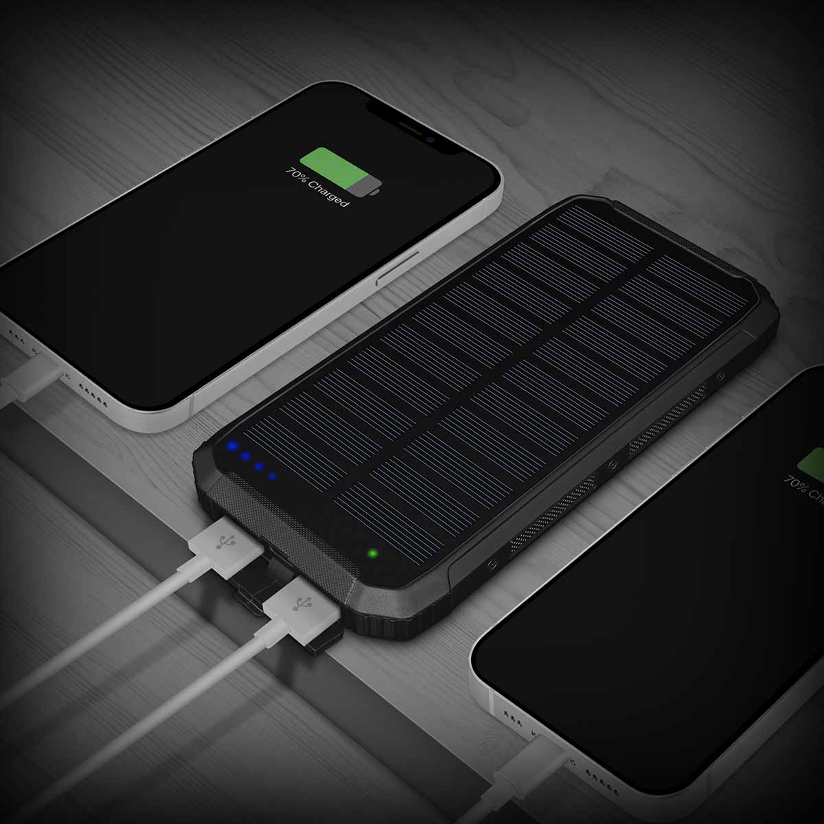 Dvostruki USB-C i USB-A izlaz za punjenje više uređaja