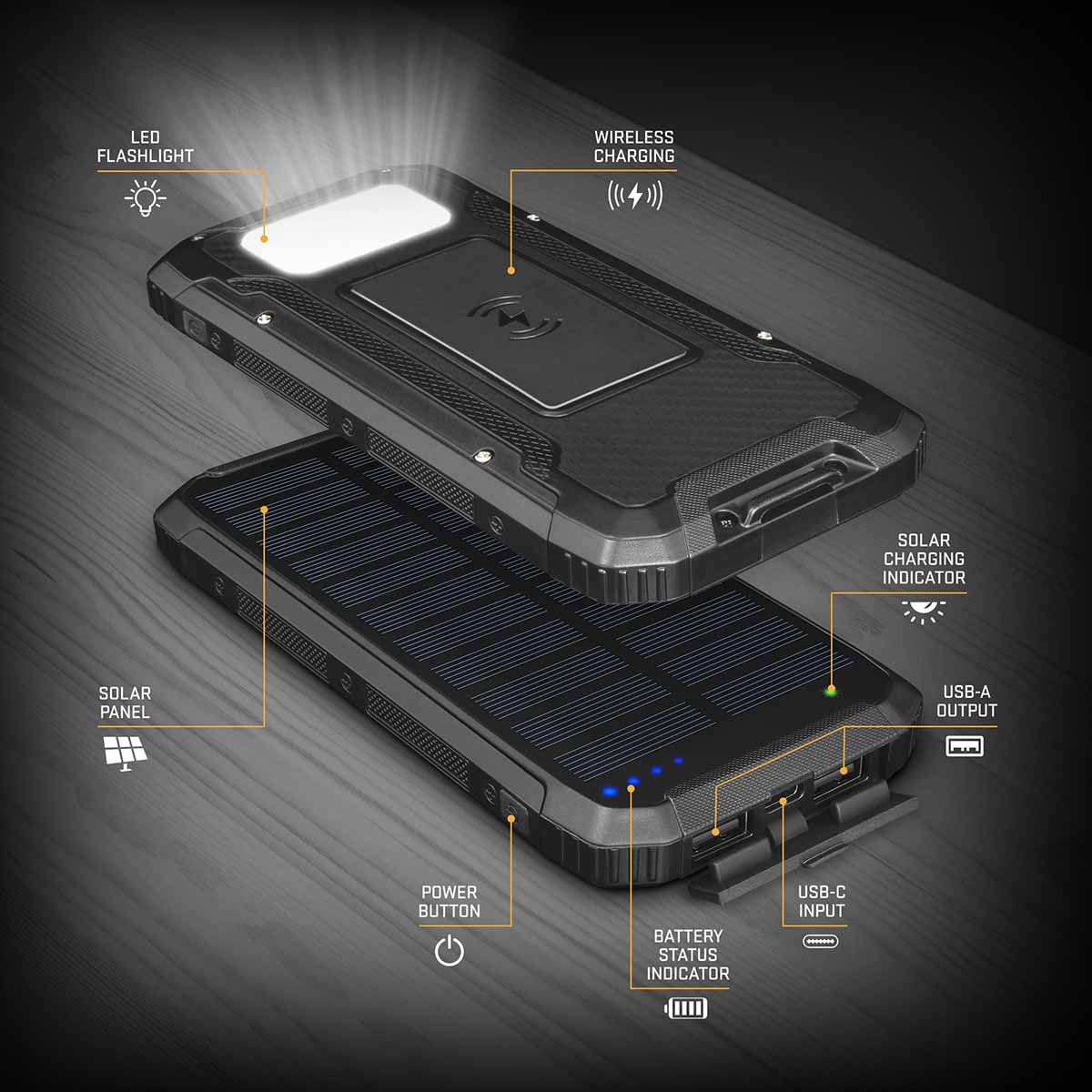 Solarna eksterna baterija kapaciteta 10.000 mAh i mnogo funkcija