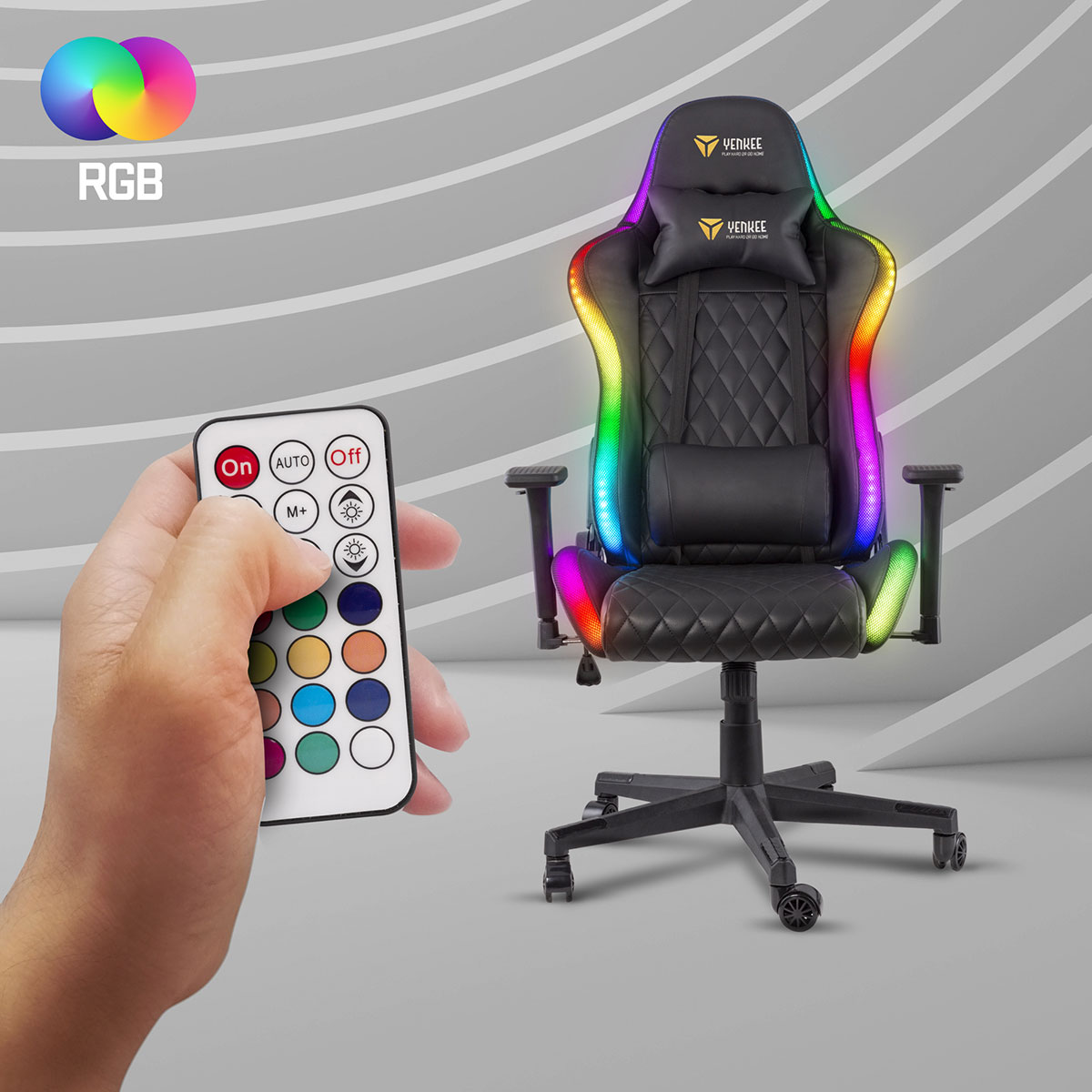 Snažno RGB pozadinsko osvetljenje podesivo daljinskim upravljačem